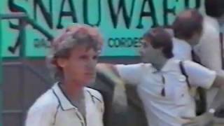 Clerc vs Wilander (French Open 1982) semifinal... 4th set