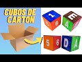 🔥🎲Como hacer un DADO de CARTON para niños [ Como hacer un CUBO de CARTÓN para niños ]