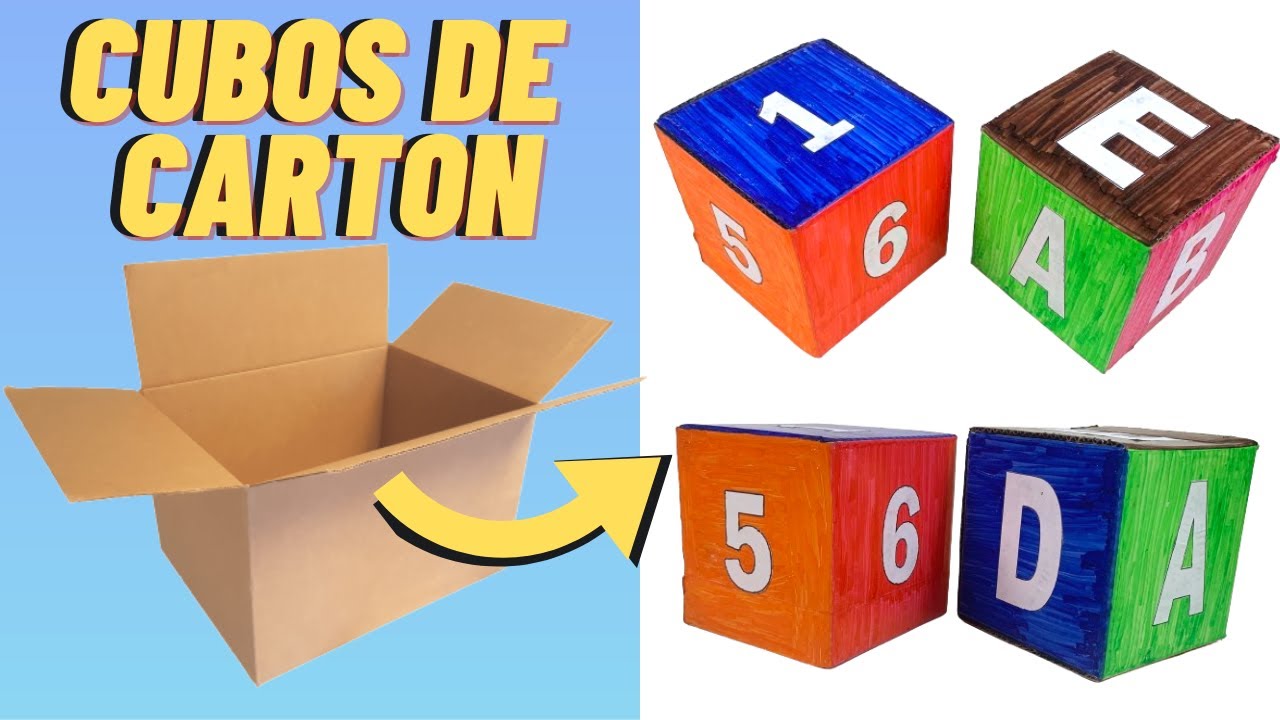 Hacer Un Dado De Papel 🔥🎲Como hacer un DADO de CARTON para niños [ Como hacer un CUBO de CARTÓN  para niños ] - YouTube