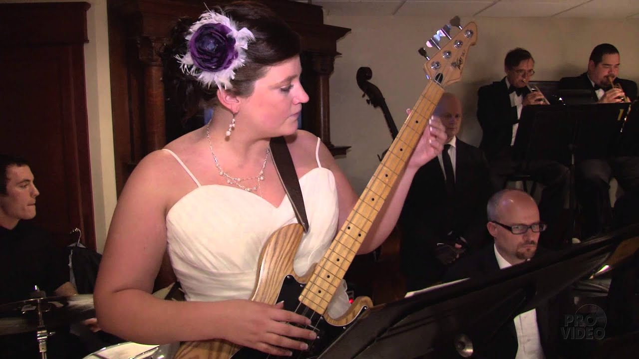Bride playing Bass Guitar at her Wedding YouTube