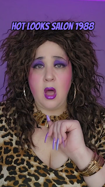 Hot Looks Salon, 1988! #salon #hairstylist #makeover #charactercomedy #80s #80saesthetic