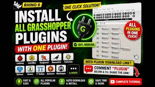 Install ALL Grasshopper Plugins with ONE Plugin | Rhino 8 Complete Tutorial (2026) |