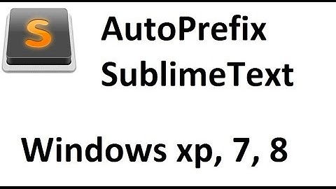 How to install Autoprefix for sublimtext on windows and how to use it.