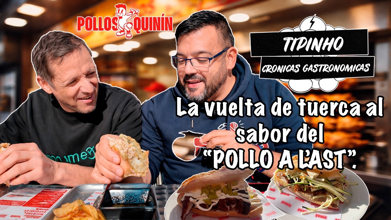 Almorzamos en Pollos Quinín, el bocadillo más adictivo y chorreante de pollo a l'ast de #valencia .