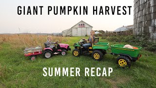 Gaint Pumpkin Harvest + A Summer Recap on The Farm