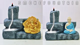 DIY Making Indoor Tabletop Smoke Fountain | Cement Craft Making Smoke Fountain | Cemented Life Hacks