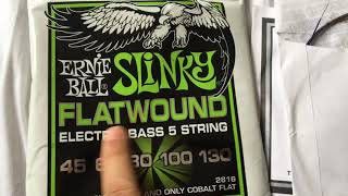 Don&#39;t buy Ernie Ball Slinky flatwound strings / Não compre cordas Ernie Ball flatwound