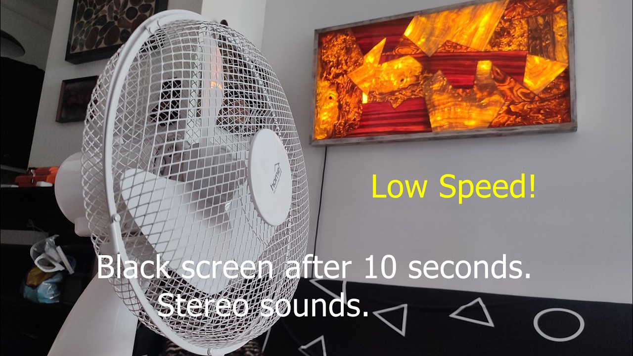 Steady Room Cooling Breeze | Mid-Range Electric Hum | 10-Hour Zen Sleep Environment (No Loop)