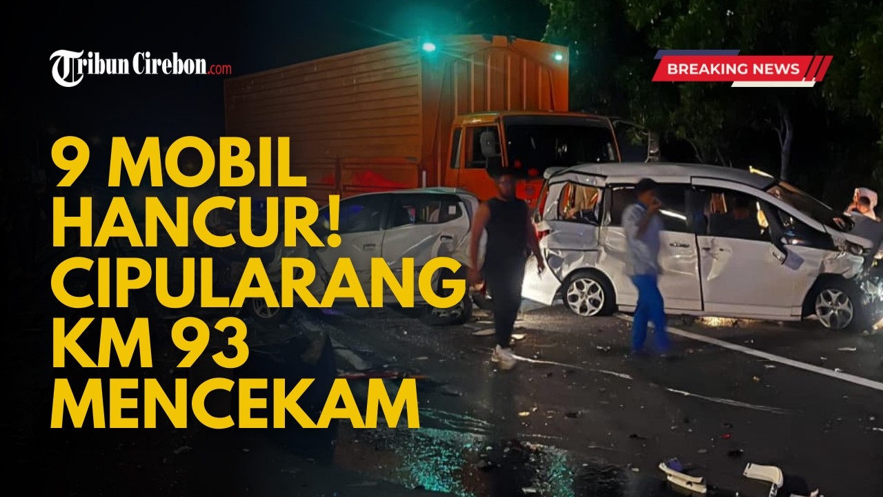 Rem Blong Kontainer Picu Tabrakan Beruntun 9 Kendaraan di Tol Cipularang KM 93