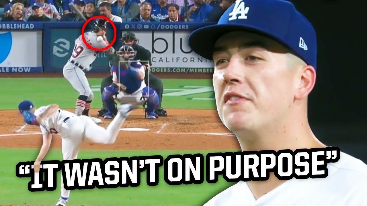 Bobby Miller tells Zach McKinstry he didn't hit him on purpose, a breakdown