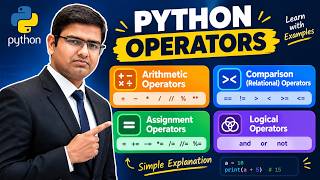 Python Operators Explained with Examples | Complete Beginner Tutorial(part 1) | 4  Operators 