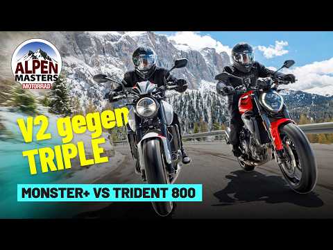 Alpenmasters 2026: Ducati Monster+ vs. Triumph Trident 800 – Who wins the mid-nakeds?