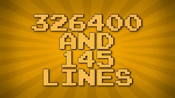 NES Tetris - 326,400/145 Lines on 29 w/ Rolling!