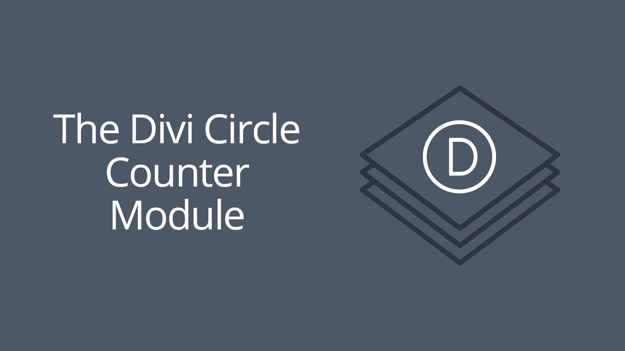 The Divi Circle Counter Module - YouTube
