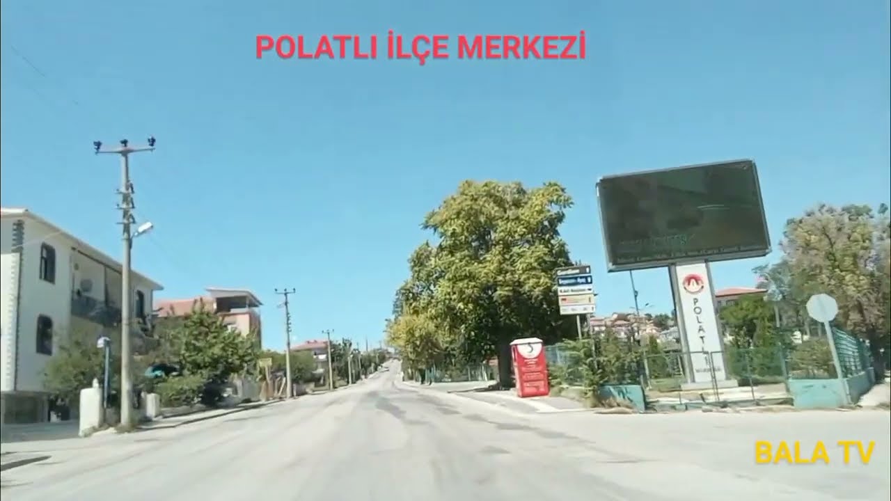 POLATLI İLÇE MERKEZİ PANORAMİK GEZİ 