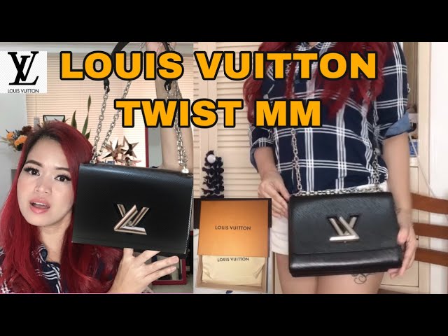 Louis Vuitton Twist MM, What Fits, Mod Shots, and Review #TwistMM #twistbag  