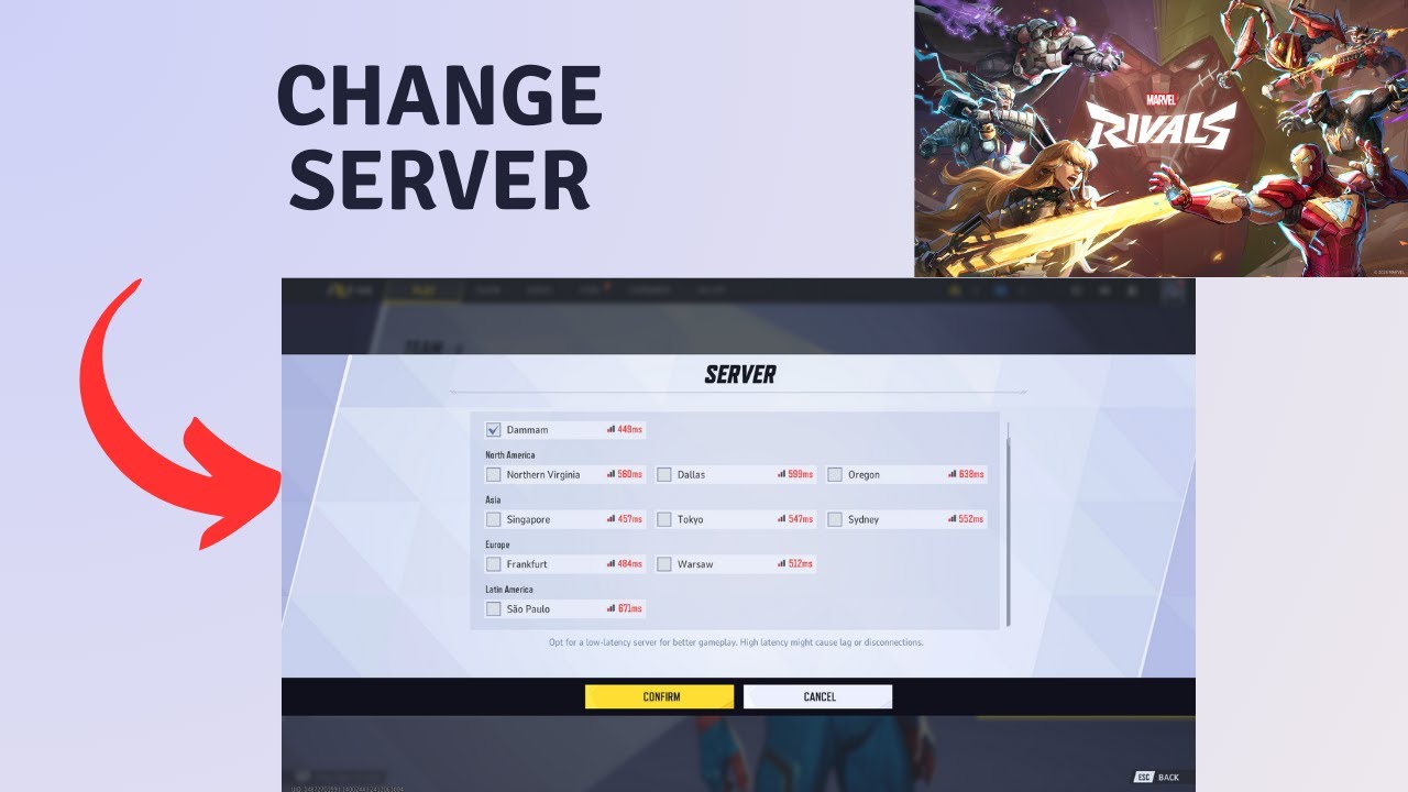 Marvel Rivals Server Browser How to Change Server in Marvel Rivals - YouTube