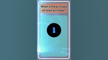 What is the principle of least privilege? #quiz #staycybersafe #cybersecurity
