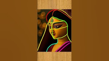 how to draw ma Durga 😍😍 #shorts #drawing #madurga #durgapuja #durga