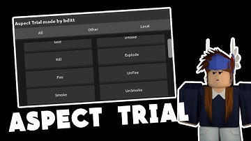[PATCHED]  ROBLOX EXPLOIT - ASPECT TRIAL (PATCHED) IN-GAME GUI, VERY STABLE, RAGDOLL, & MORE ✔️