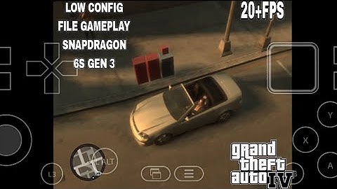 Winlator emulator 10.1 GTA 4 Low config file Gameplay Snapdragon 6s gen 3 PC emulator Android 