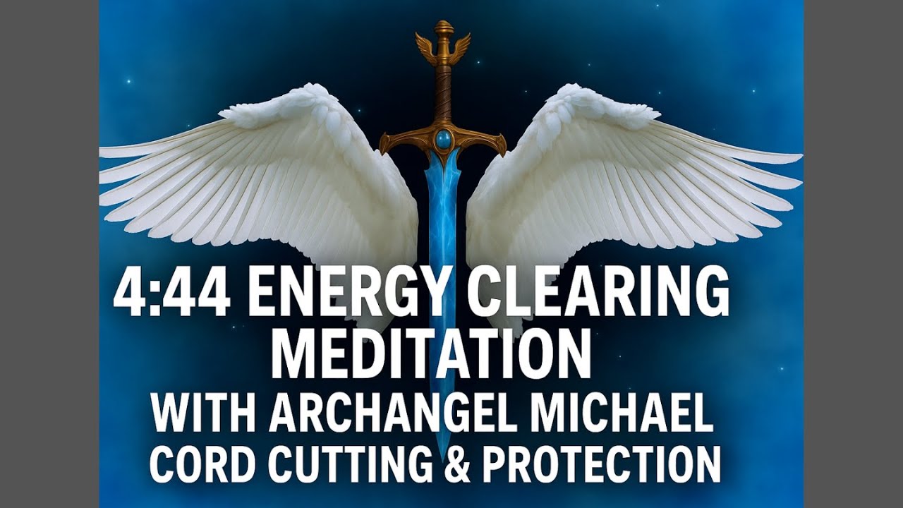 4:44 Energy Clearing Meditation with Archangel Michael | Cord Cutting ...