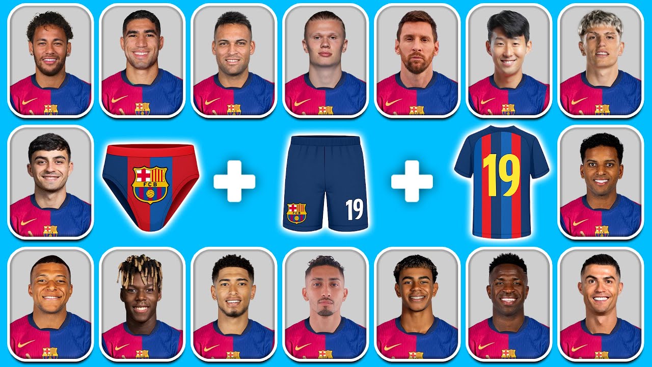 QUIZ del fútbol🐐️🏆Adivina el jugador por Emoji, Camiseta y momentos del futbolista | Yamal, Mbappé