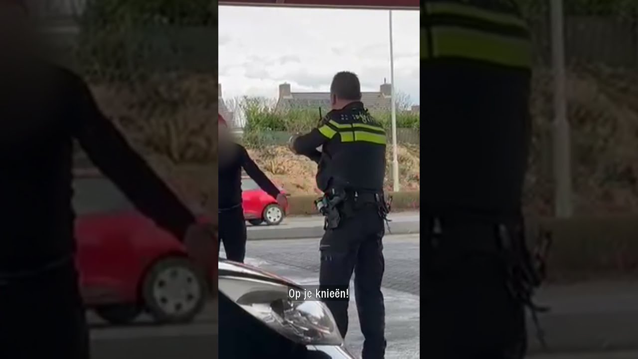 Woedende Man Wordt Getaserd Shorts
