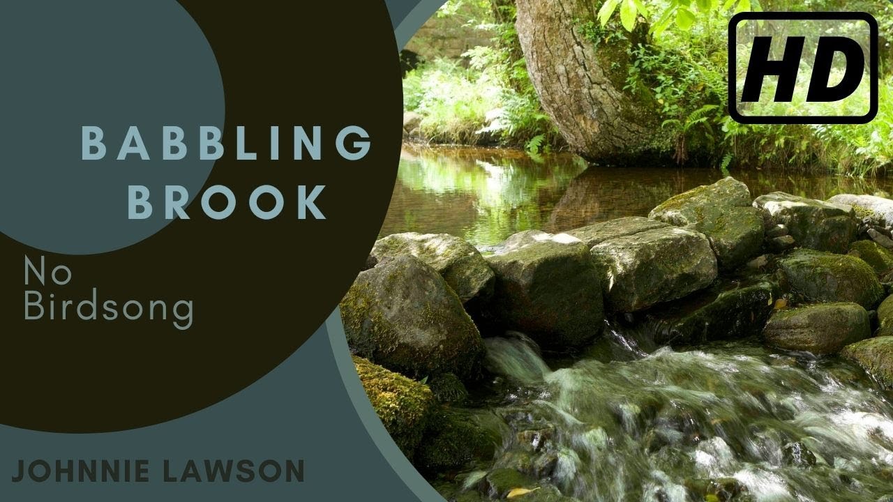 1 Hour Relaxing Nature Sounds Meditation-Sound of Flowing Water-Johnnie Lawson-Calm Forest Waterfall