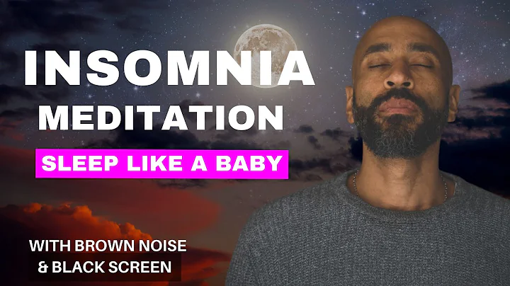 3-hour Guided Sleep Meditation with Brown Noise | Sleep through the night | Black Screen