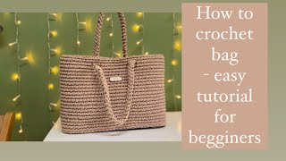 How to crochet bag - easy tutorial for begginers  #crochet #crochetbag  #youtubevideo @Bobilon