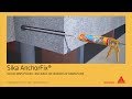 Ancrage de barre darmature sika anchorfix