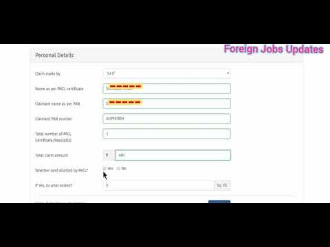 PACL Refund New User Registration | step by step registration | Tamil
