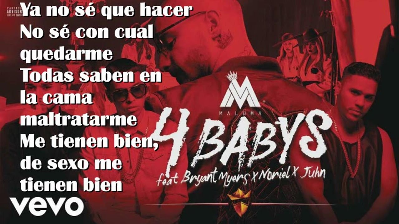 Maluma Cuatro Babys LETRA ft. Noriel Bryant Myers Juhn (AUDIO ...