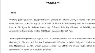 IT364 Software Project Management-Asst. Prof. Neomi-Software Quality Assurance- Module 6 - Part I