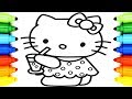 How to Draw Hello Kitty | Coloring Pages Hello Kitty | Art Colors for Kids