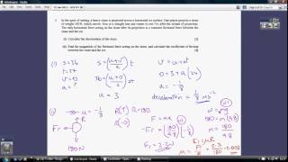 9) OCR Mechanics 1 - 23 January 2012 Q2
