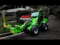 Avant 750 articulated loader with Slanetrac SA-800 Hedge Cutter