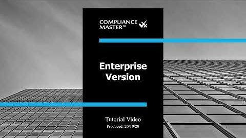 Compliance Master ENTERPRISE Video