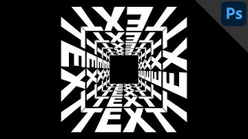 Create a text tunnel | Text in perspective | PHOTOSHOP TUTORIAL - TEXT EFFECT