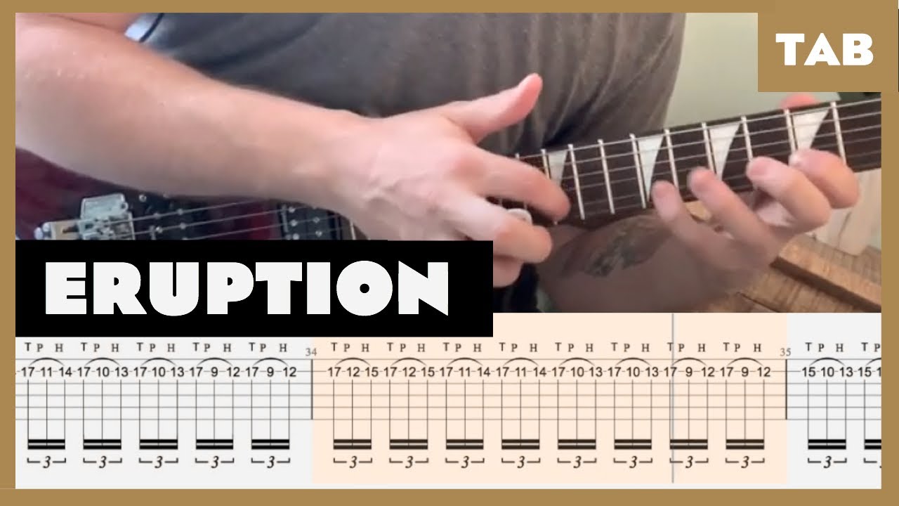 Van Halen   Eruption   Guitar Tab  Lesson  Cover  Tutorial