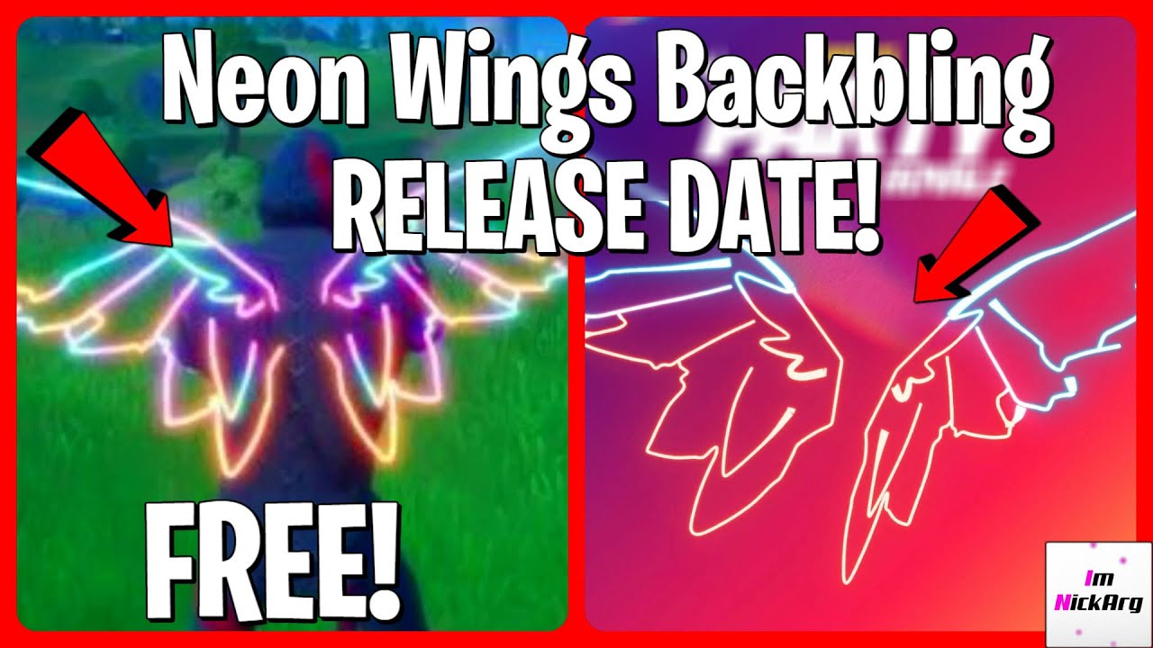 *NEW* Neon Wings Backbling RELEASE DATE! (How to GET/UNLOCK FREE Party Royale REWARDS) | Fortnite