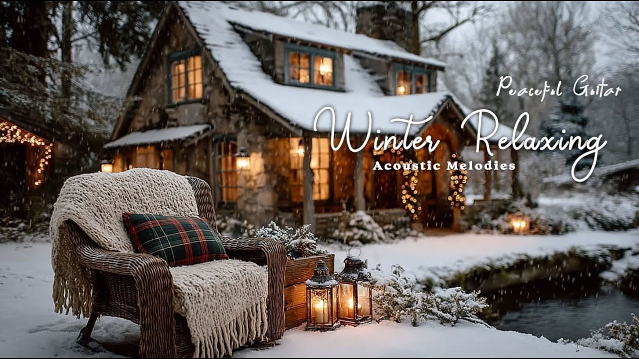 Зимняя расслабляющая музыка | Мирные акустические мелодии