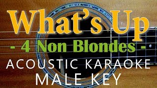 Video thumbnail of "What's Up - 4 Non Blondes [Acoustic Karaoke | Male Key]"