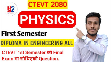 CTEVT 2080||FIRST SEMESTER||PHYSICS NUMERICAL SOLUTIONS||CTEVT 2078को SOLUTION||@n2tutorial