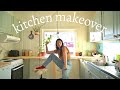 Kitchen makeover on a budget! Farmhouse kitchen in an actual farmhouse