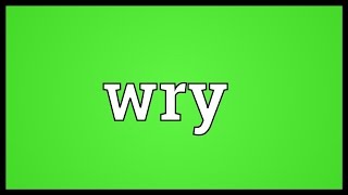 Wry Meaning