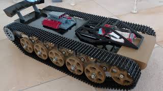 Celebrity RC Tank  3d printed chassis robot with tiger tracks brushless Net Worth