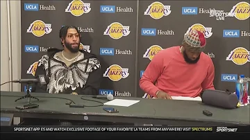 LeBron James Postgame Interview | Los Angeles Lakers beat Dallas Mavericks 111-108