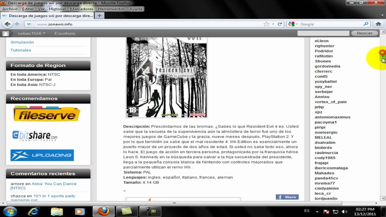 como descargar juegos para nintendo wii - YouTube